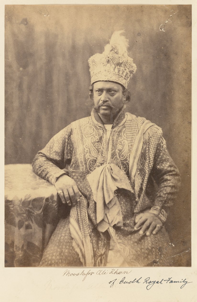 Moostafor Ali Khan da família real de Oudh de Felice Beato