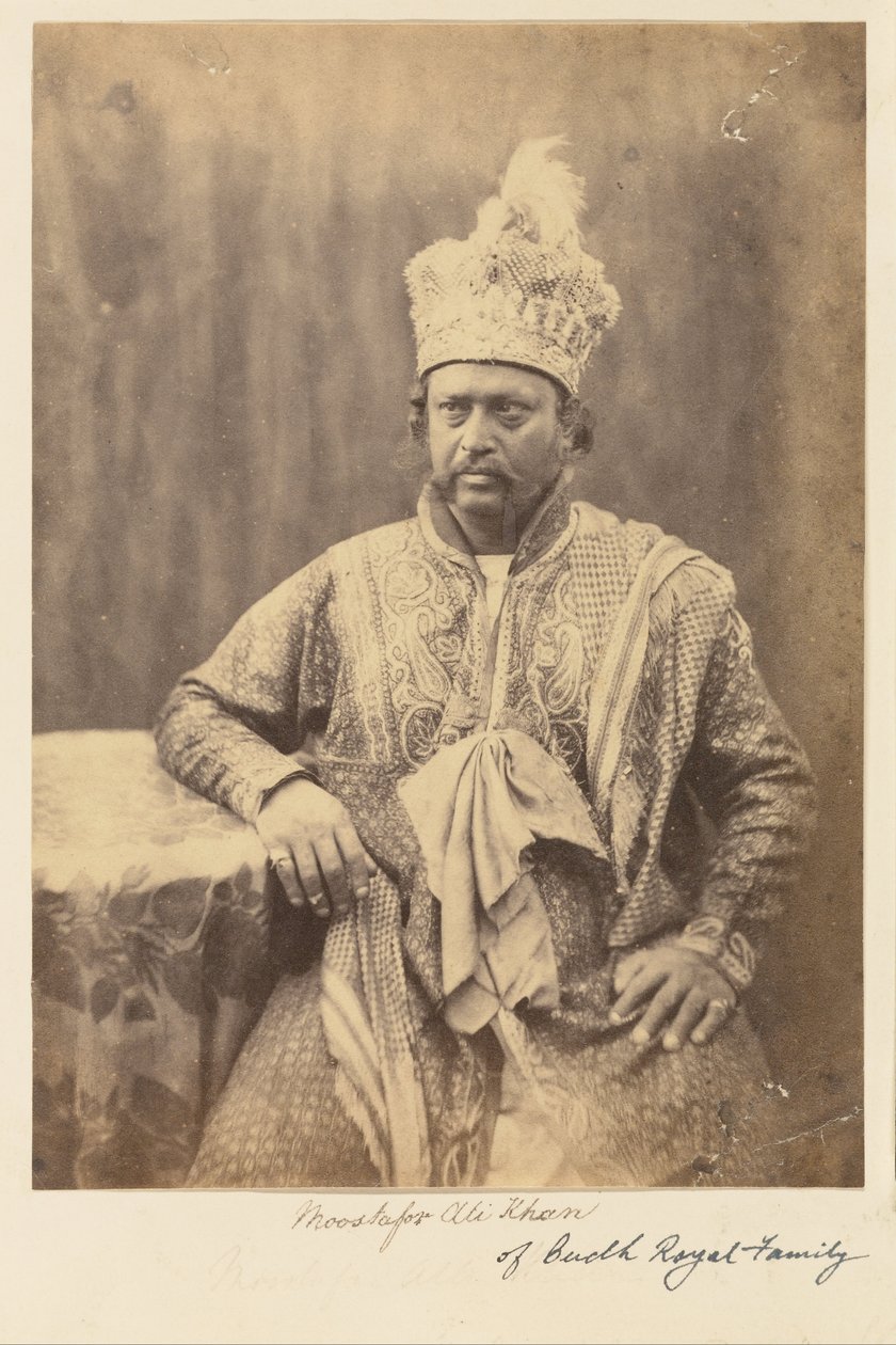 Moostafor Ali Khan da Família Real Budh de Felice Beato