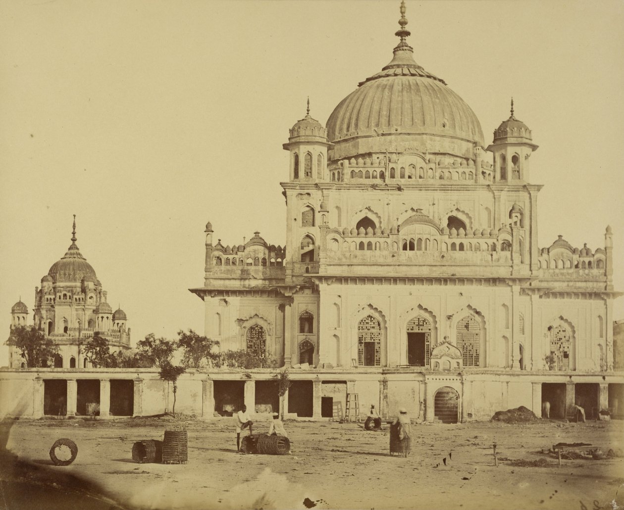 Pequena mesquita no Kaiserbagh de Felice Beato