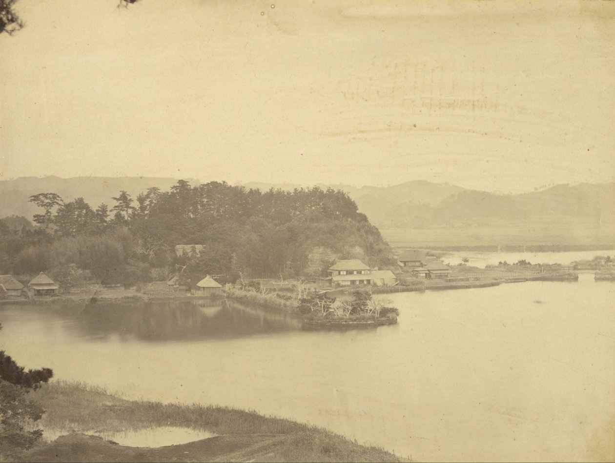 Casa de chá em Kanazawa, Hirakata Bay de Kyurantei de Felice Beato