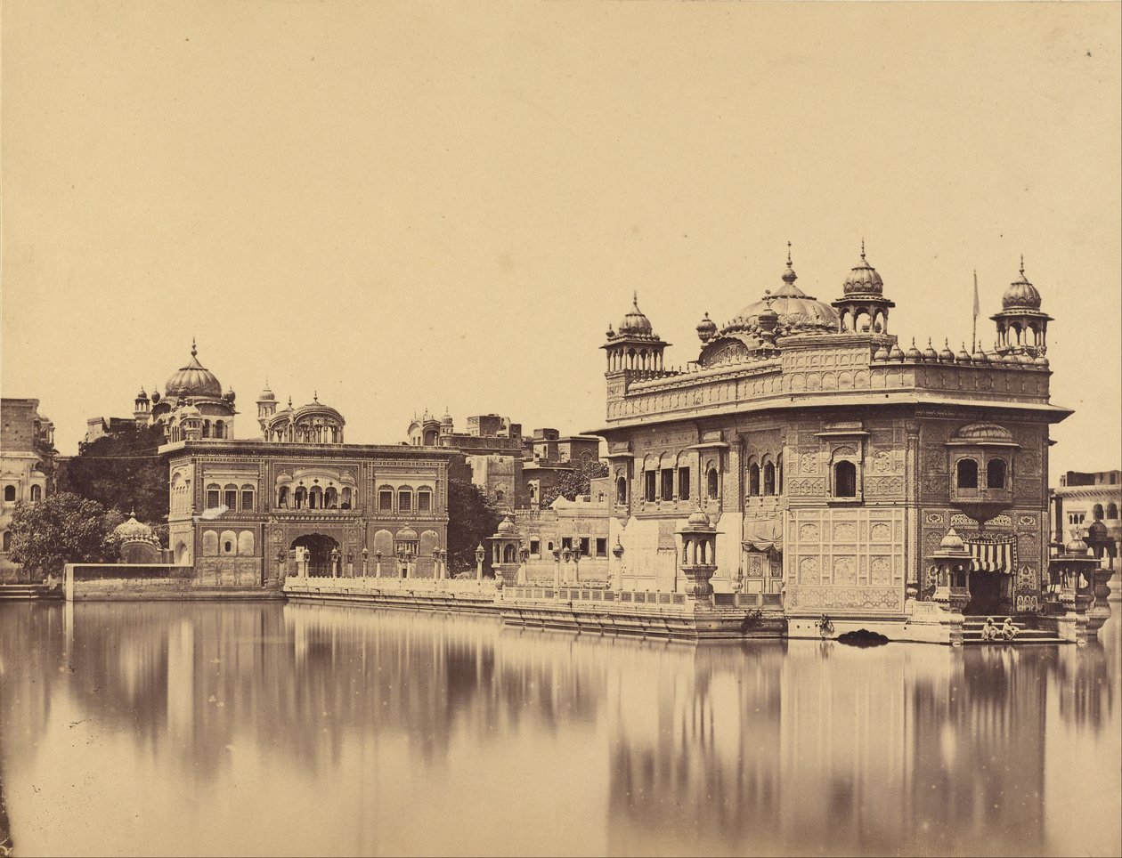 O Templo Dourado em Amritsar de Felice Beato