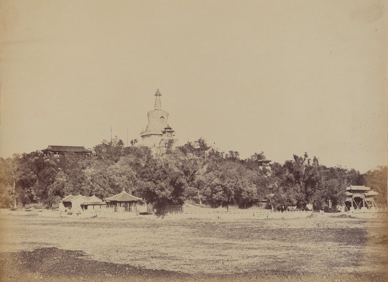 O Grande Pagode no Palácio Imperial de Inverno, Pequim, 29 de outubro de 1860 de Felice Beato