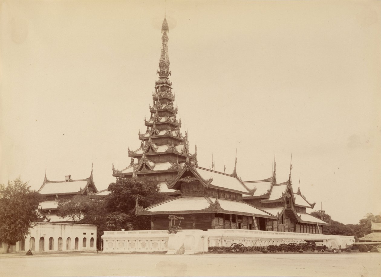 O Palácio Mandalay (Centro do Universo) de Felice Beato