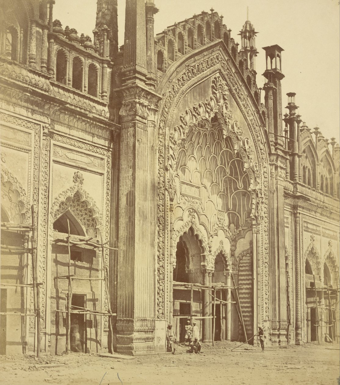 O Portão Summa Musjid, Lucknow de Felice Beato