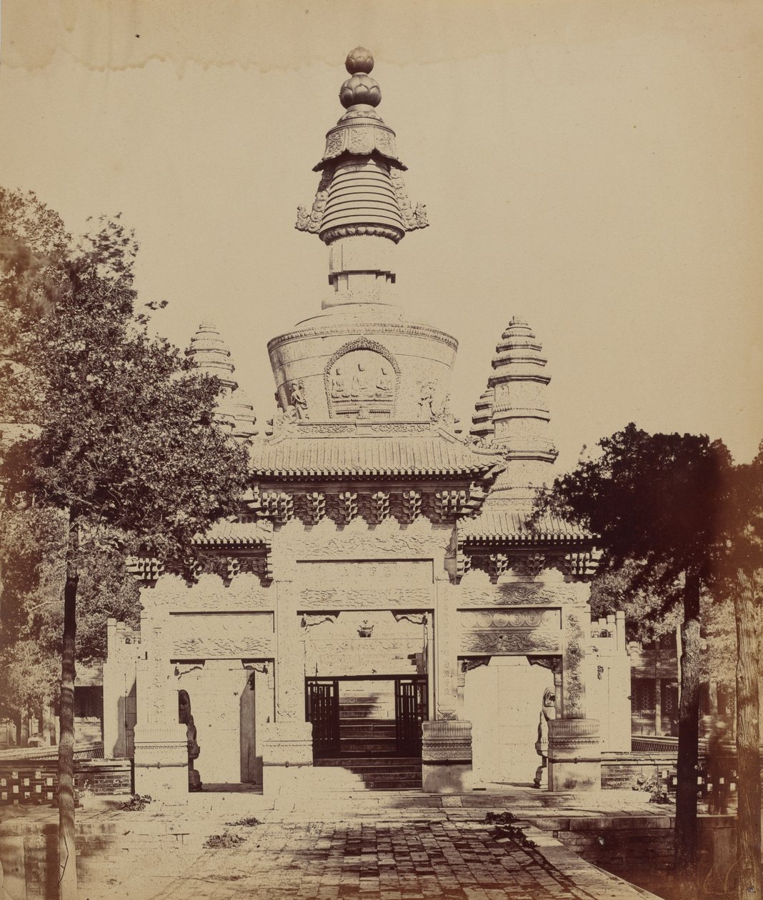 Monumento tibetano no Templo Lama, Pequim, outubro de Felice Beato