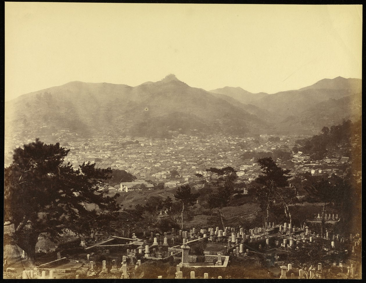Vista de Nagasaki a partir do monte da bateria de Felice Beato