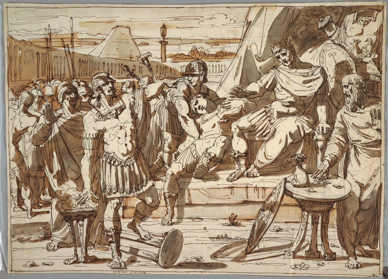 Caio Múcio Scaevola e Porsena de Felice Giani