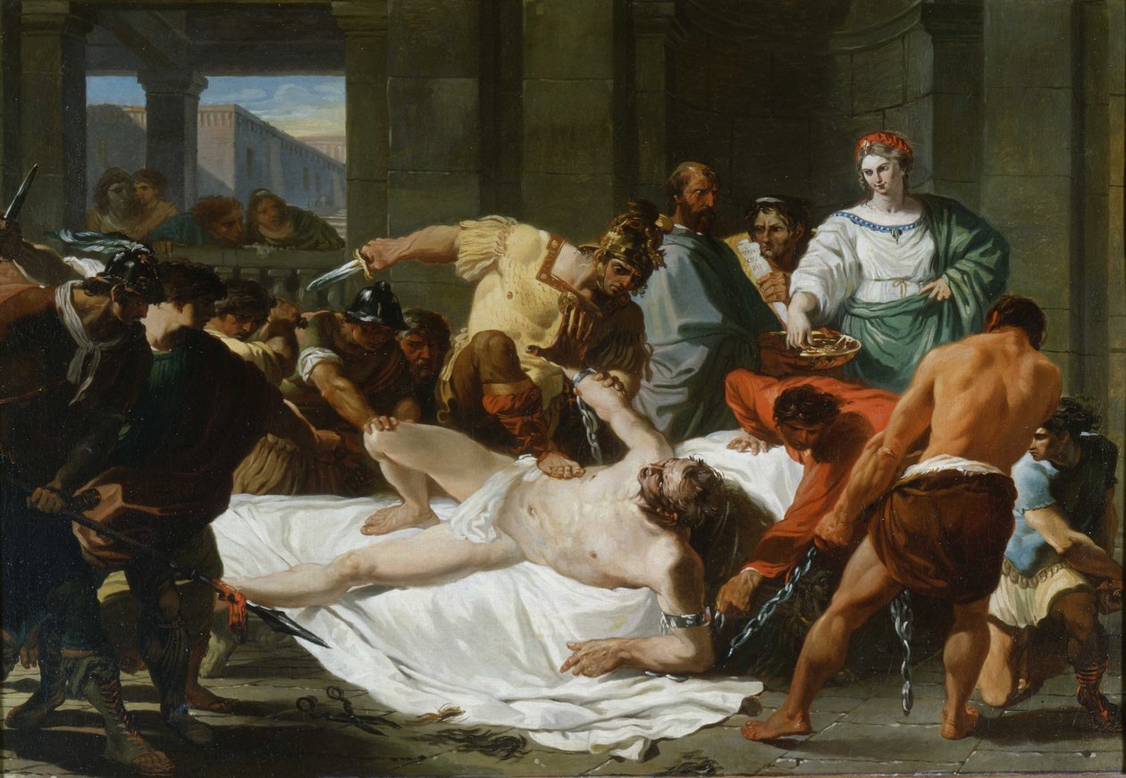 Traição de Dalila e Prisão de Samsons pelos Filisteus, 1784 de Felice Giani