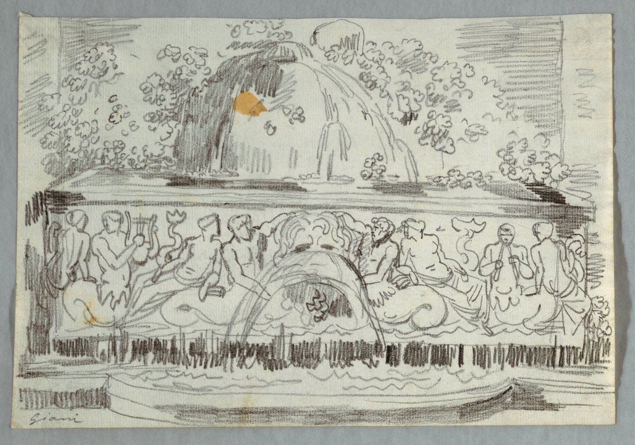 Design para Fonte com Tritone de Felice Giani