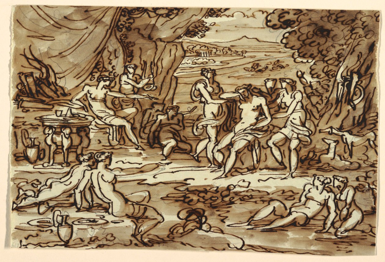Diana e Calisto, Sala de Jantar, Palazzo Rasponi, Ravenna de Felice Giani