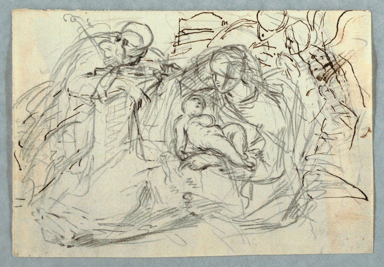 Desenho, Sagrada Família, 1800-1825 de Felice Giani
