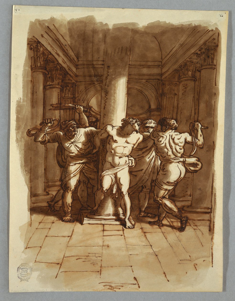 Desenho, página Sketchbook de Felice Giani