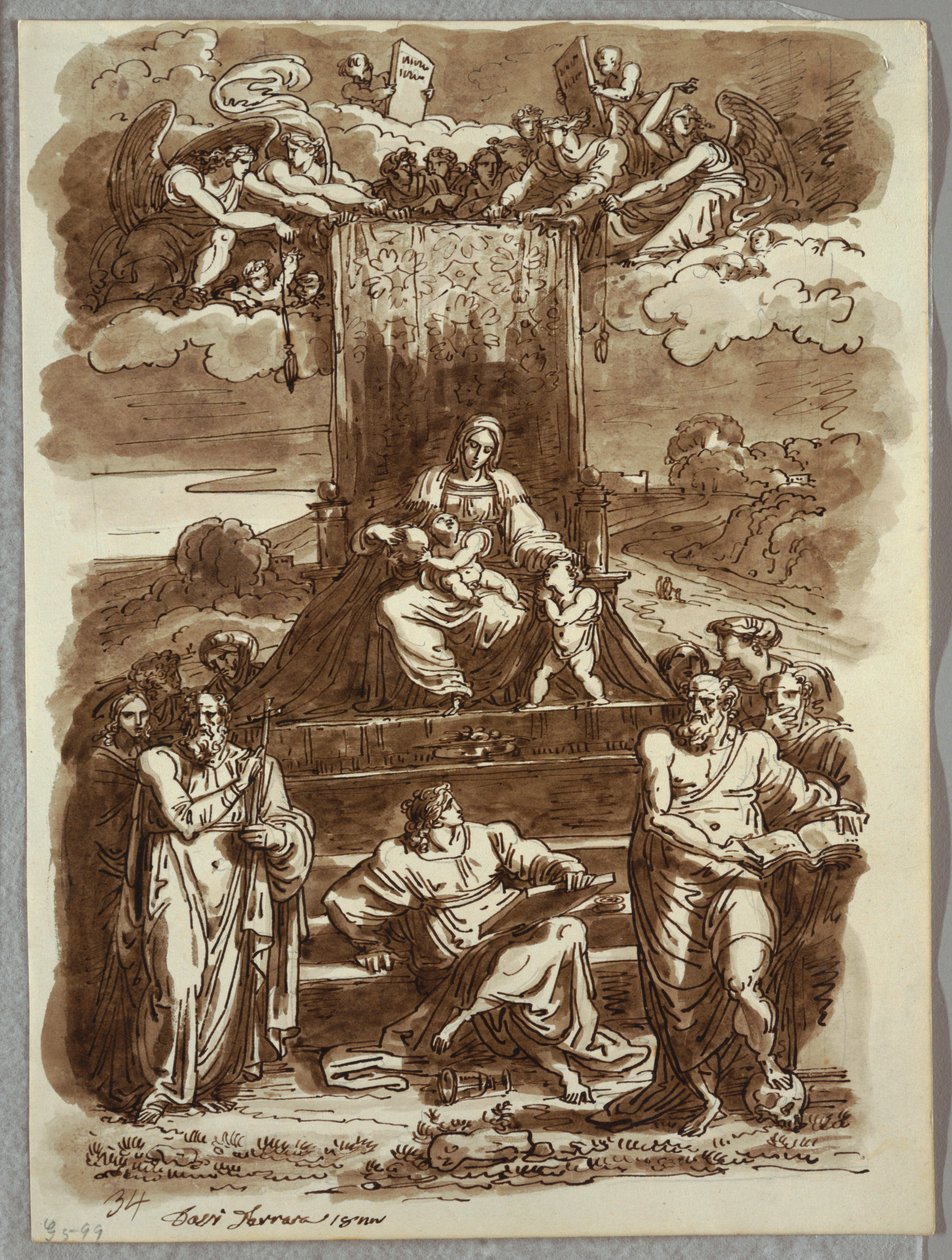 Madonna entronizada de Felice Giani