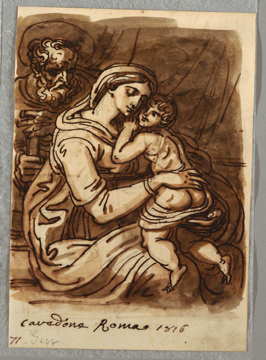 Madonna e criança com São José de Felice Giani