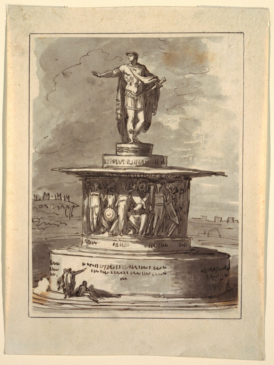 Projeto para um monumento para Foro Bonaparte, Milão, 1800 de Felice Giani