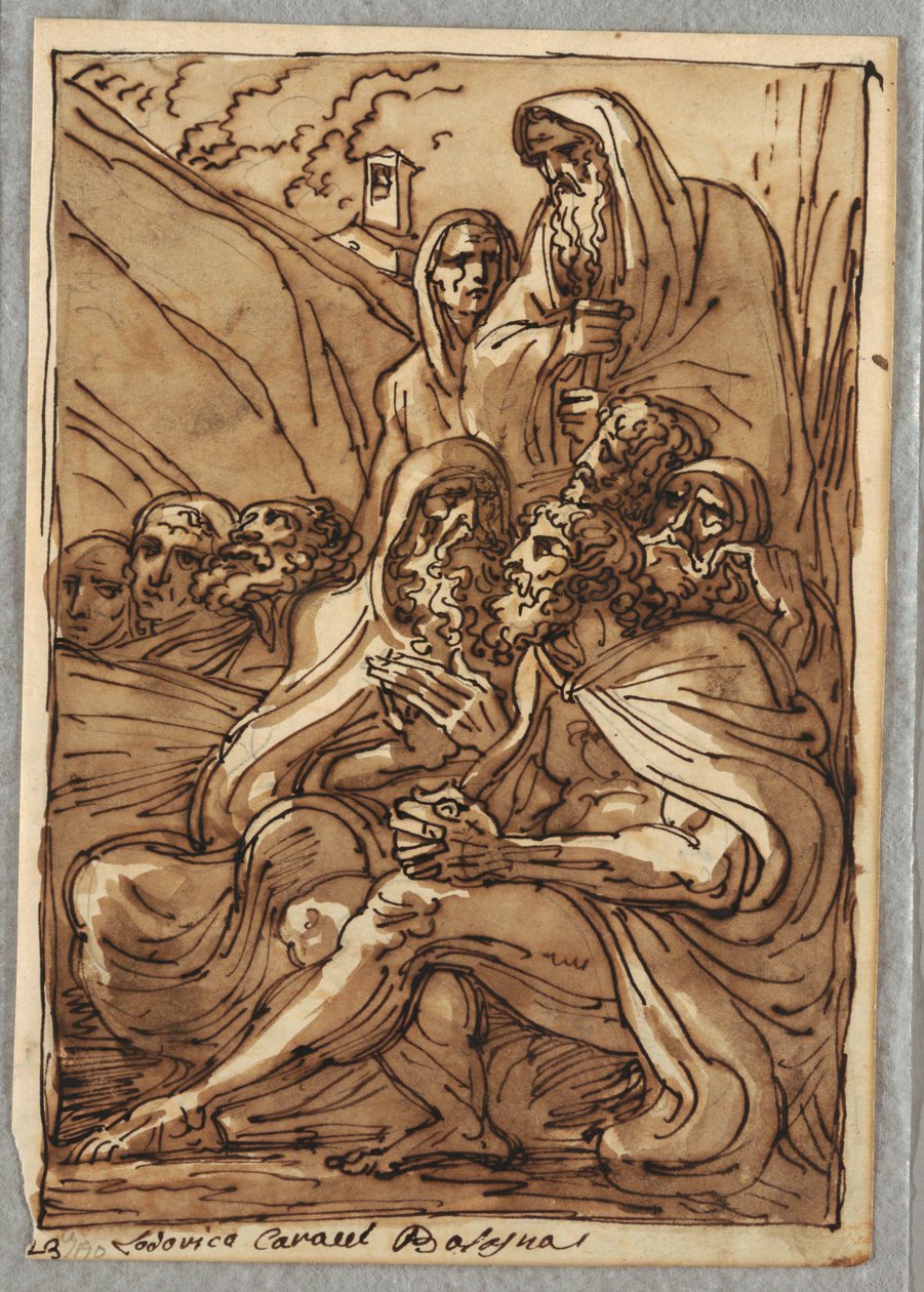 Santo Antônio e os Eremitas, Estudo após Lodovico Carracci de Felice Giani