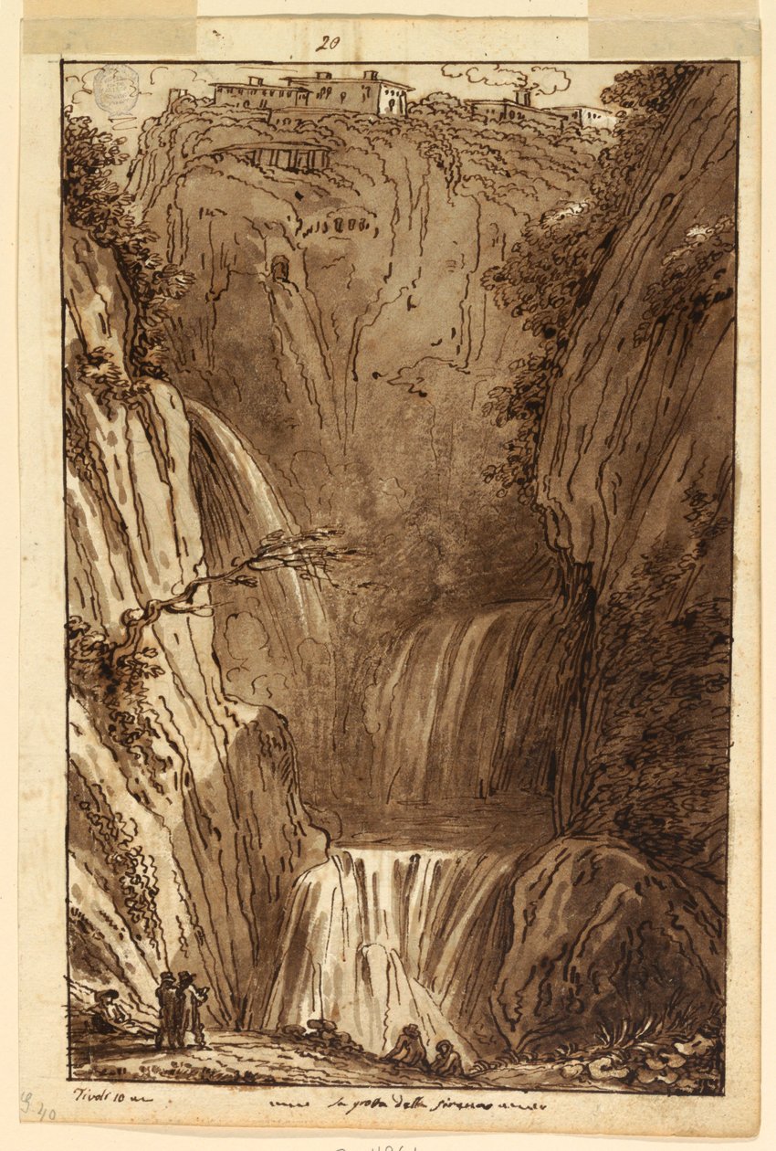 A Gruta da Sereia no Tivoli de Felice Giani