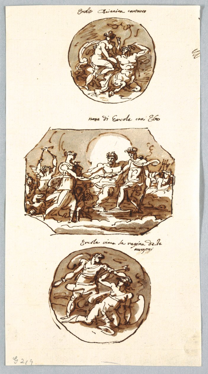 Três feitos de Hércules de Felice Giani