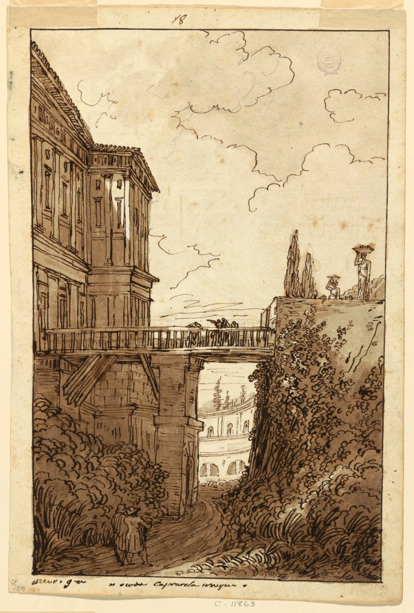 Villa Farnese: no Fosso de Caprarola de Felice Giani