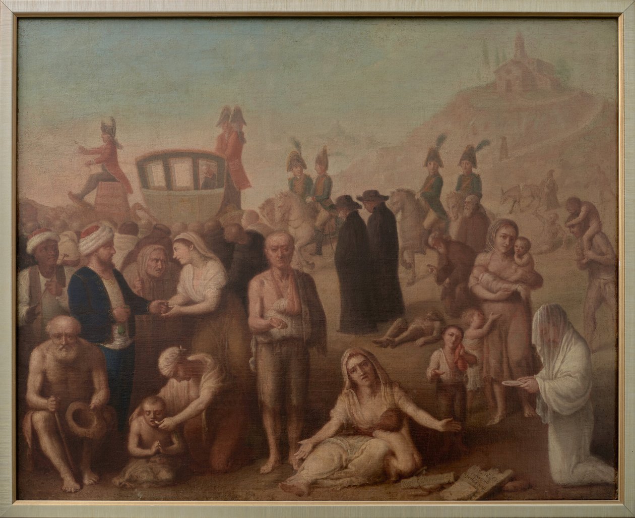 Vittorio Emanuele I entra em Génova de Felice Guascone