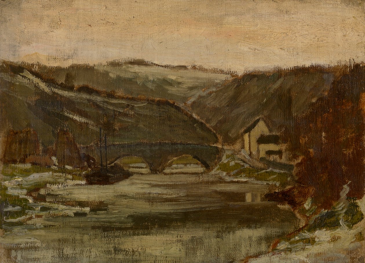 Ponte sobre o rio Lesse de Félicien Rops