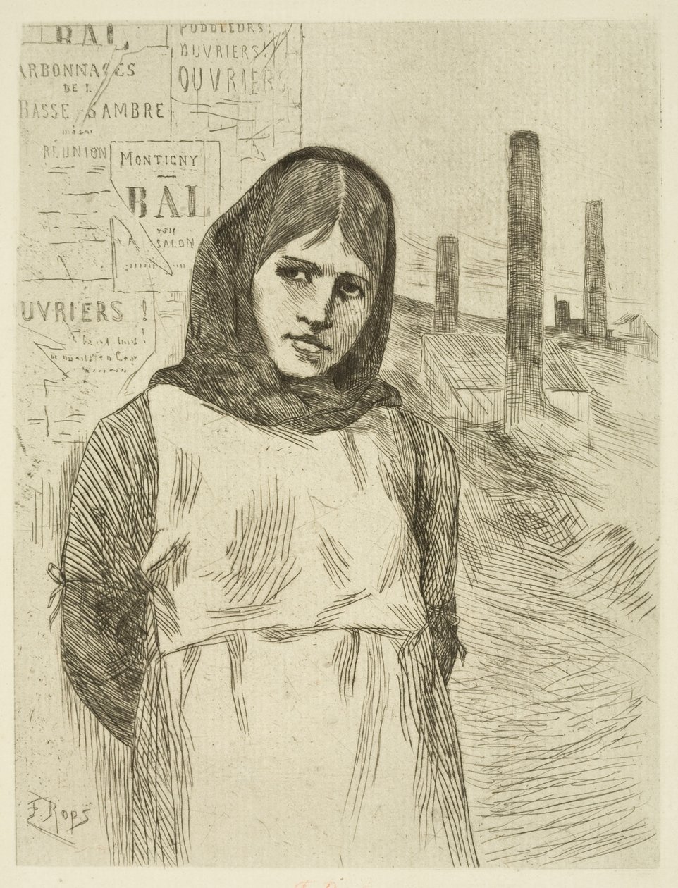A greve (A carvoeira) de Félicien Rops