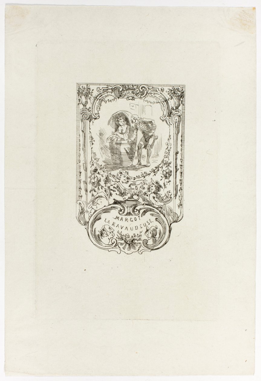 Frontispício de Margot la Ravaudeuse de Félicien Rops