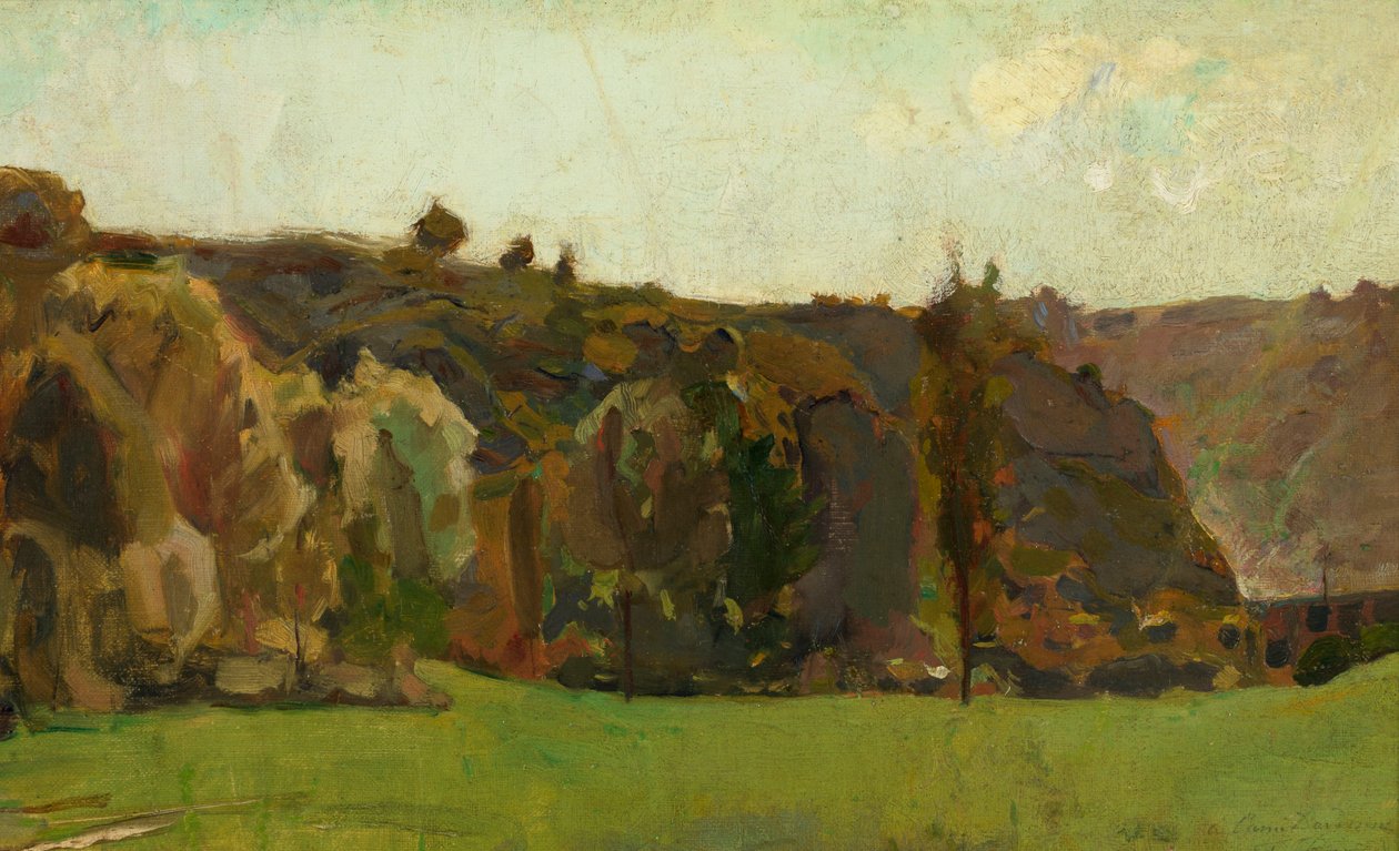 Paisagem nas Ardenas de Félicien Rops