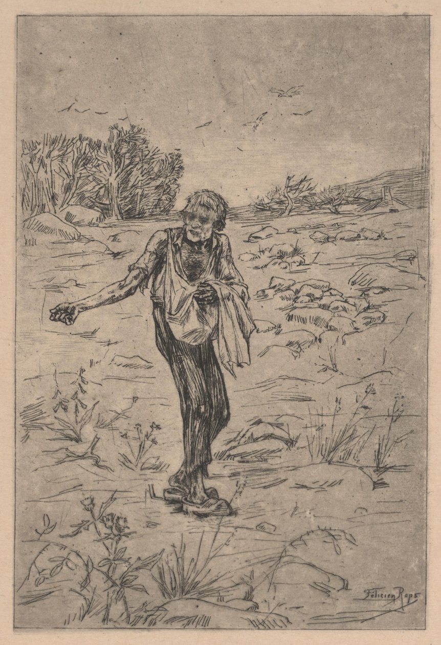 O Semeador de Parábolas (gravura) de Félicien Rops
