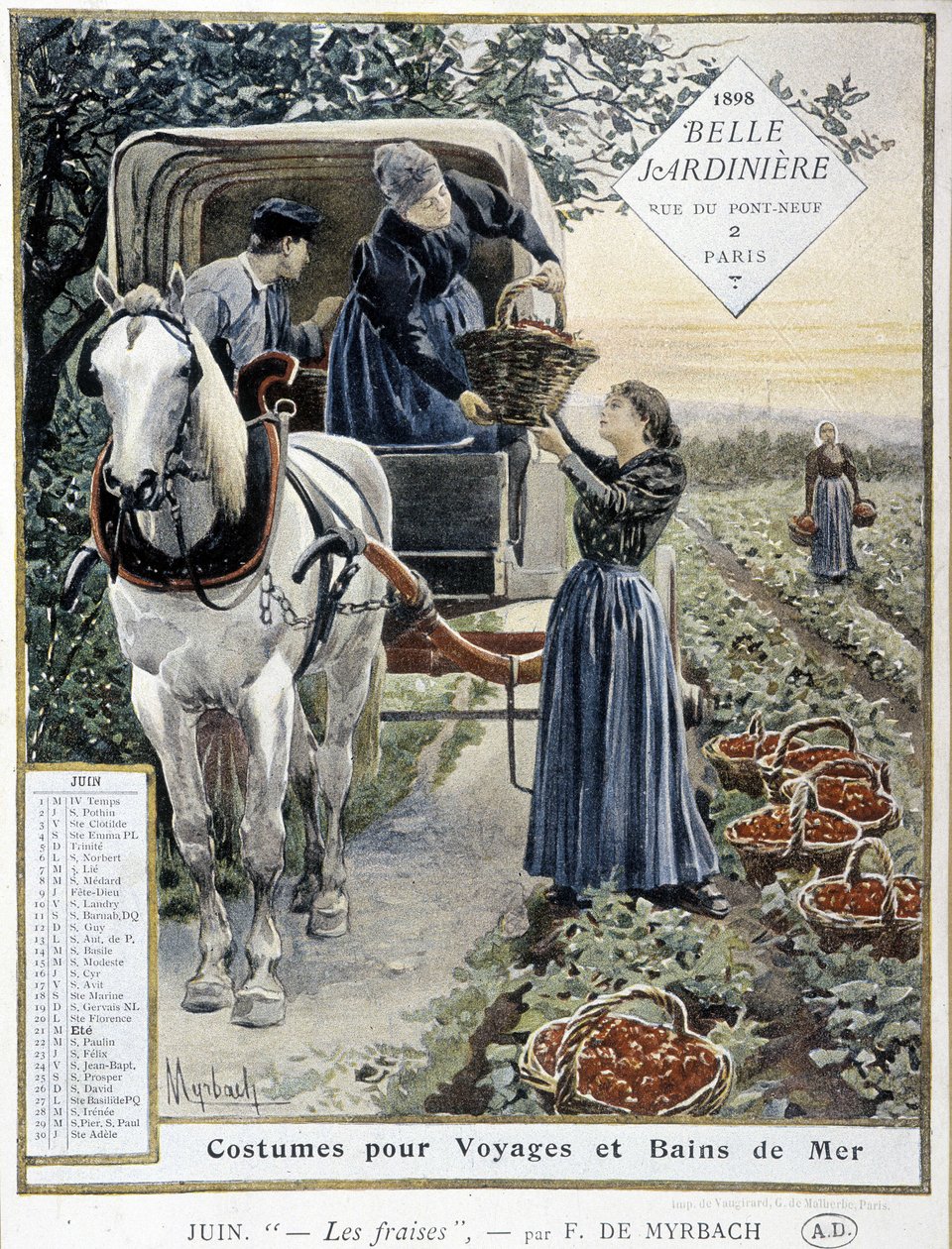 Strawberry Picking - por Myrbach, Calendário 
