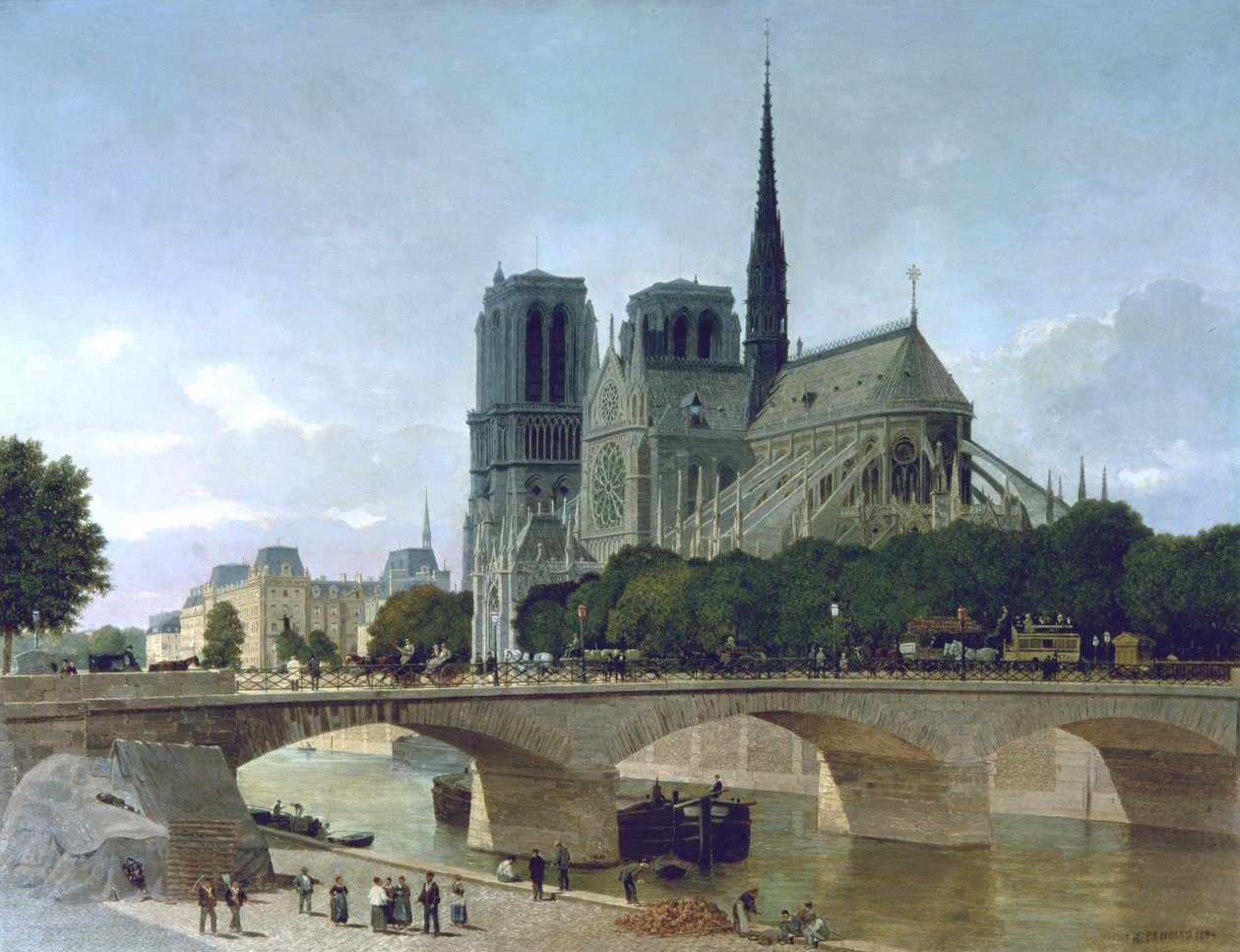 Notre Dame, Paris, 1884 de Felix Benoist