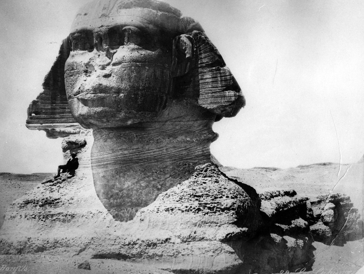A Esfinge de Gizé, c.1870s-80s de Félix Bonfils
