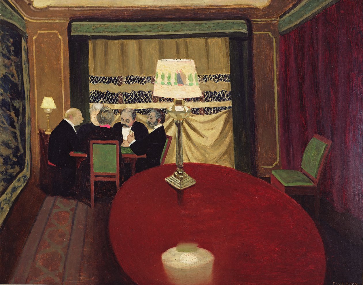 Uma rodada de poker, 1902 (ver 146953) de Felix Edouard Vallotton