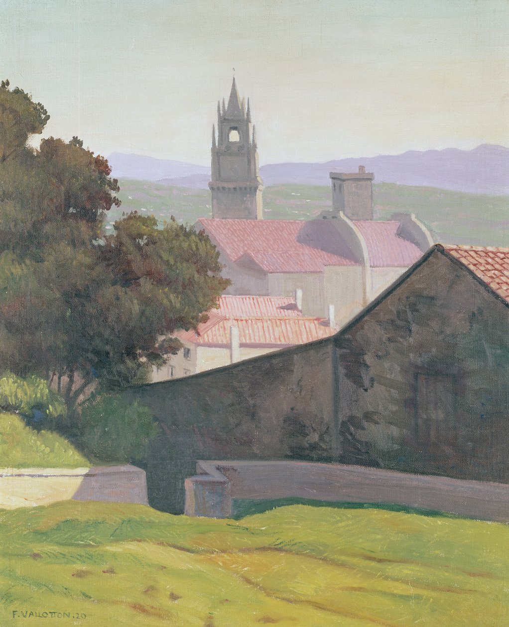 Paisagem com igreja, 1920 de Felix Edouard Vallotton