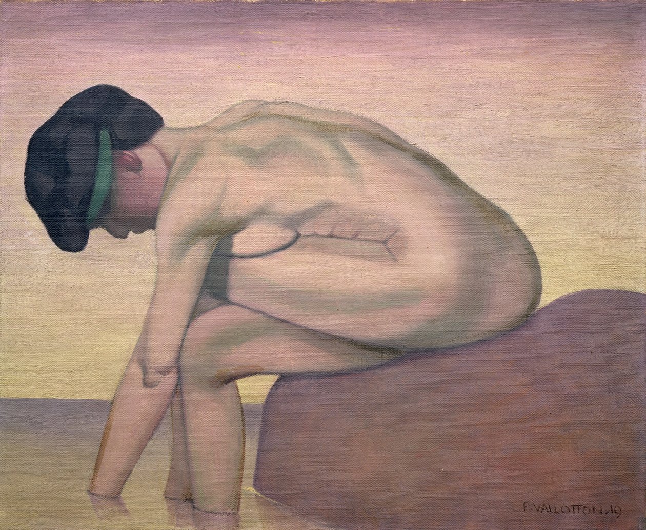 The Bather, 1919 de Felix Edouard Vallotton