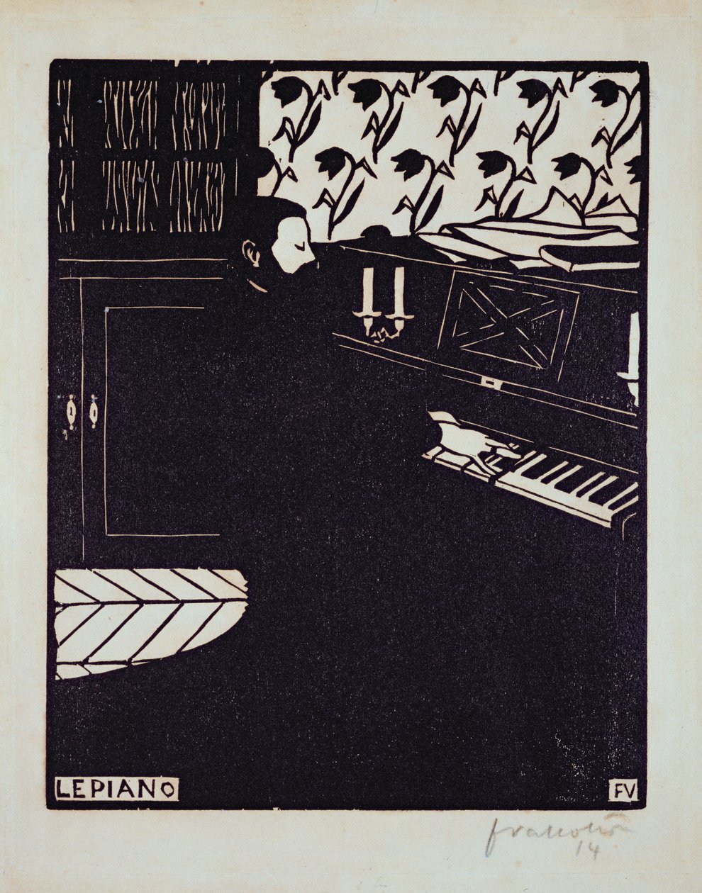 O piano de 1914 de Felix Edouard Vallotton