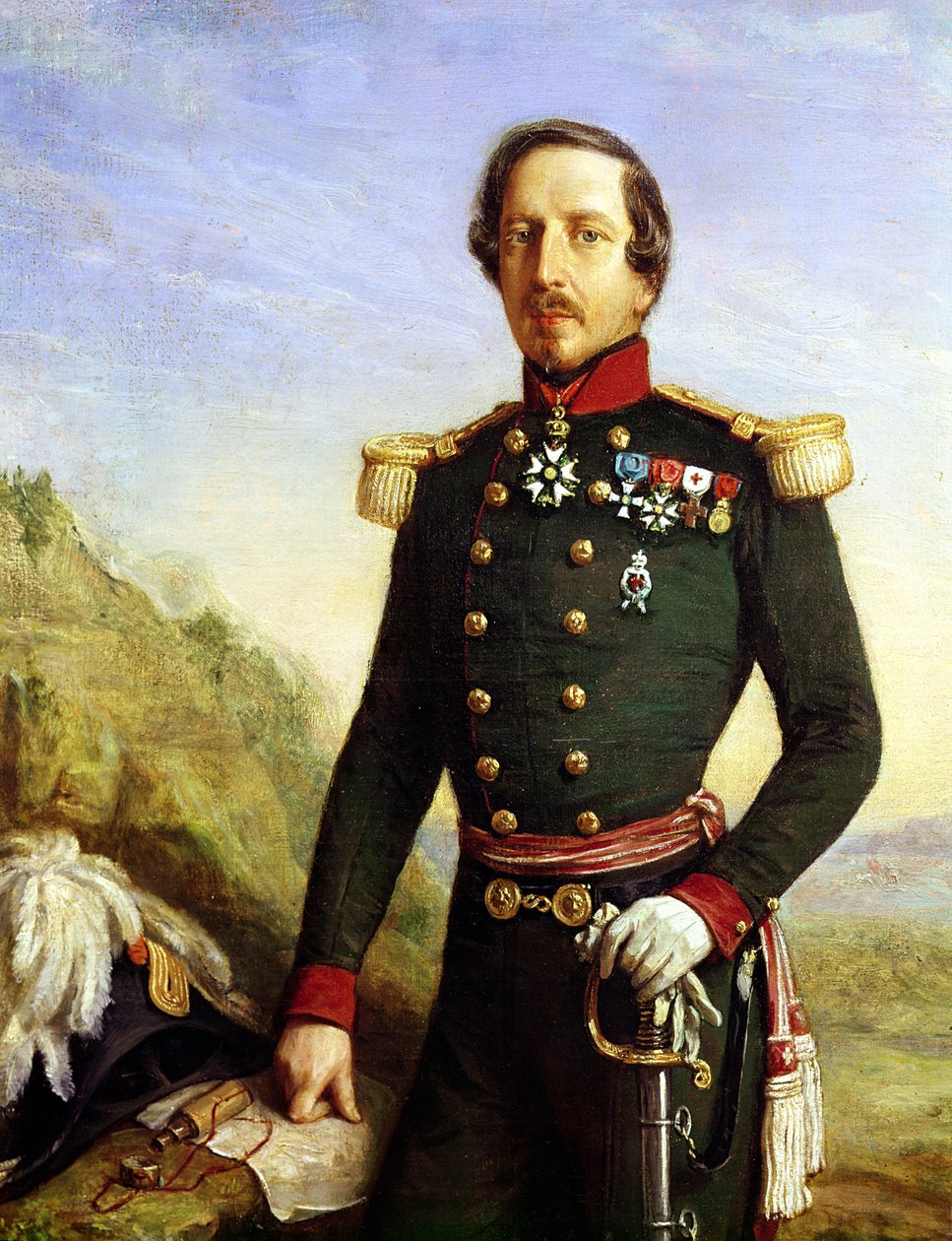 Retrato de Napoleão III (1808-1873) 1852 (detalhe) de Felix Francois Barthelemy Genaille