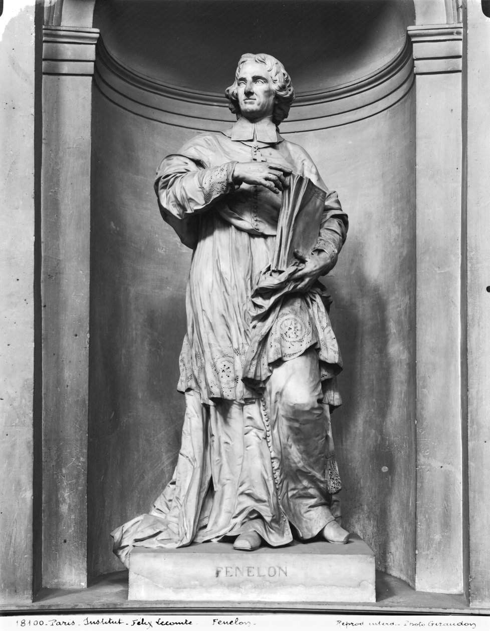 François de Salignac de La Mothe-Fenelon (1651-1715) 1777 (mármore) (foto do bw) de Felix Lecomte