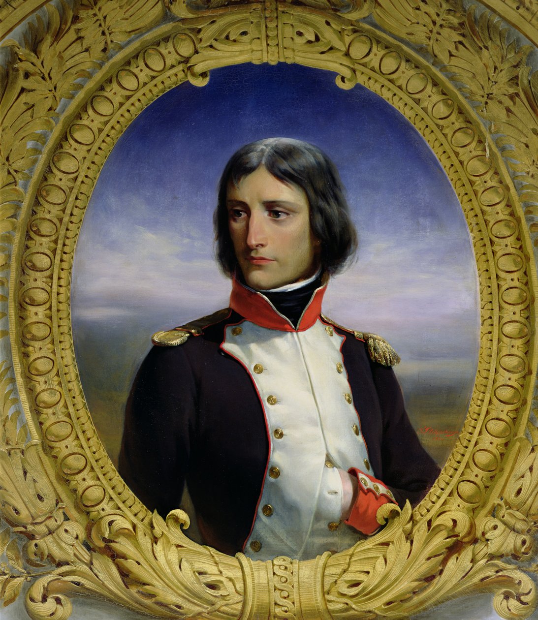 Napoleão Bonaparte (1769-1821) como Tenente-Coronel do 1º Batalhão da Córsega, 1834 de Felix Philippoteaux