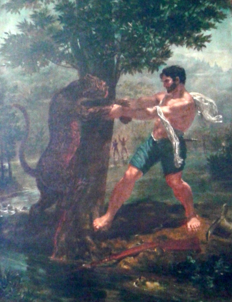 O caçador e o jaguar de Felix Taunay, Baron of Taunay