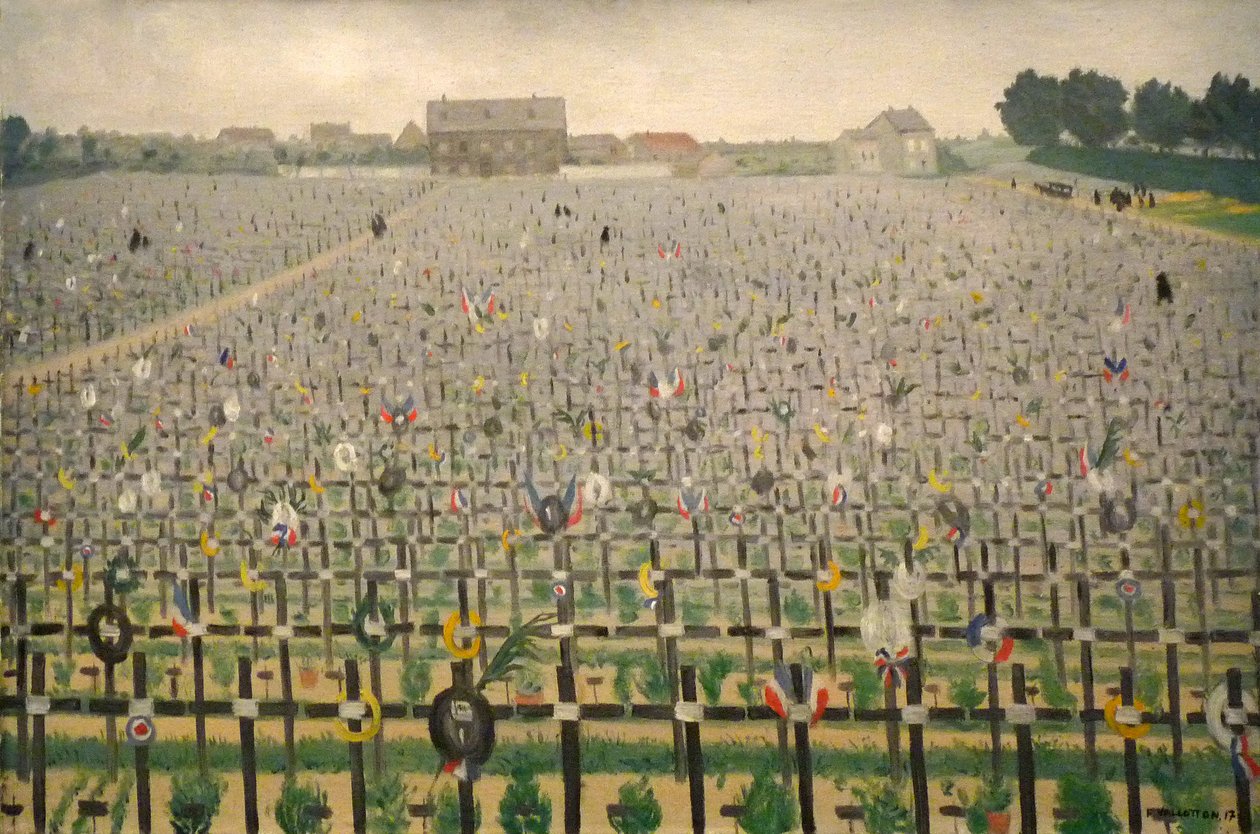 O Cemitério Militar de Chalonsn: Cemitério de Guerra de Chalons de Felix Edouard Vallotton