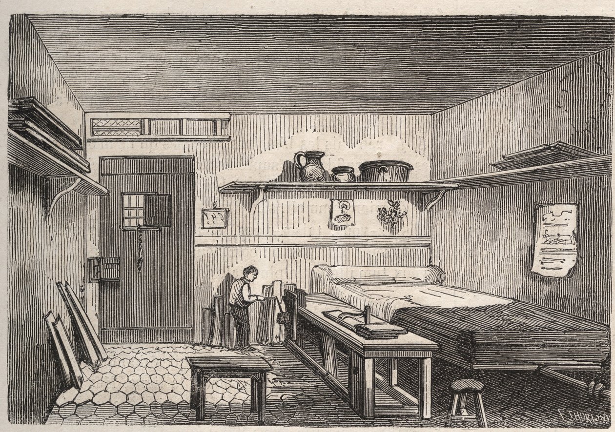 Paris - Prisão de la Petite Roquette (prisão para mulheres e adolescentes) - de Felix (after) Thorigny