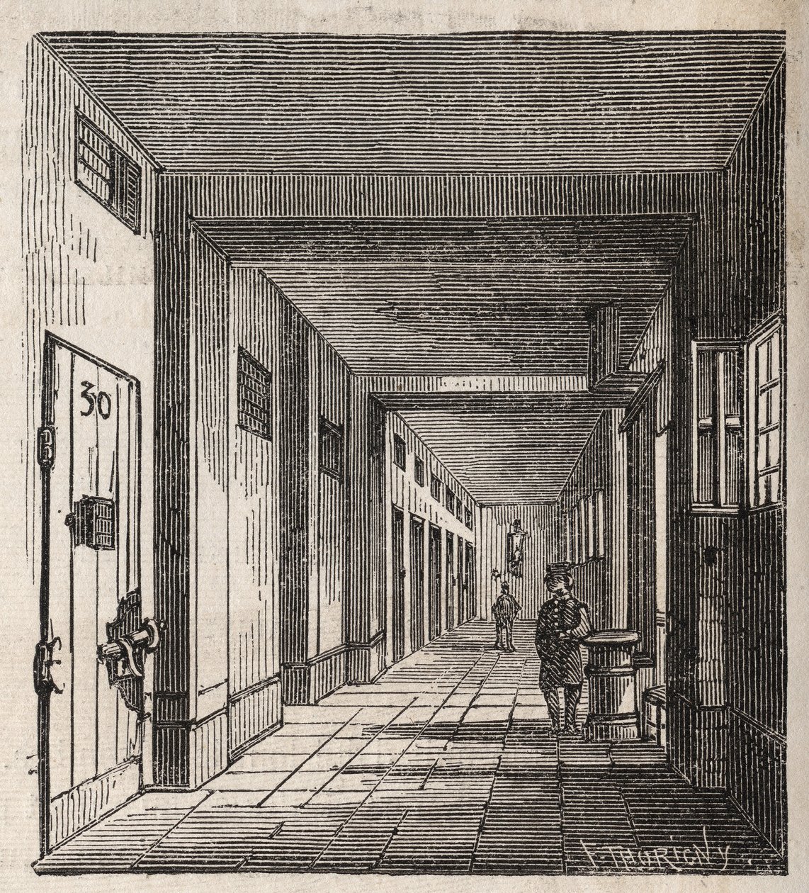 Paris - Prisão de la Petite Roquette (prisão para mulheres e adolescentes) - de Felix (after) Thorigny