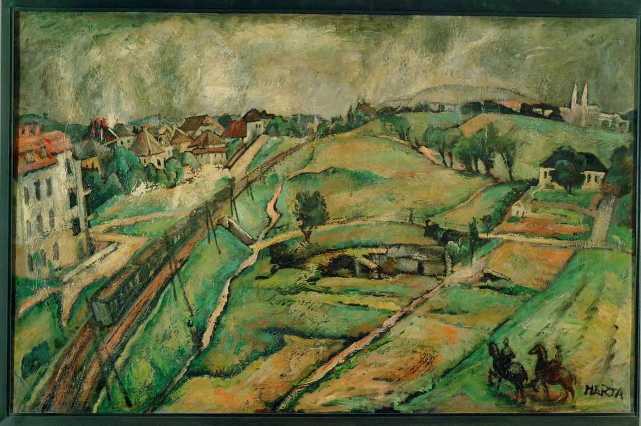 Paisagem em Unter-St ... (pintura sobre tela) de Felix Albrecht Harta