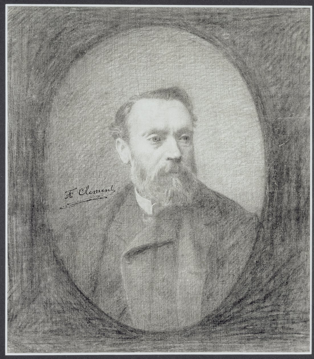 Auto-retrato de Felix Auguste Clement