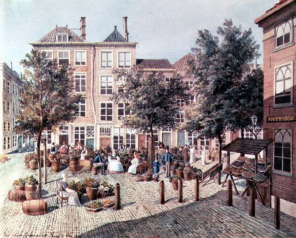 O pequeno mercado de legumes em Haag de Felix Bartholdy Mendelssohn