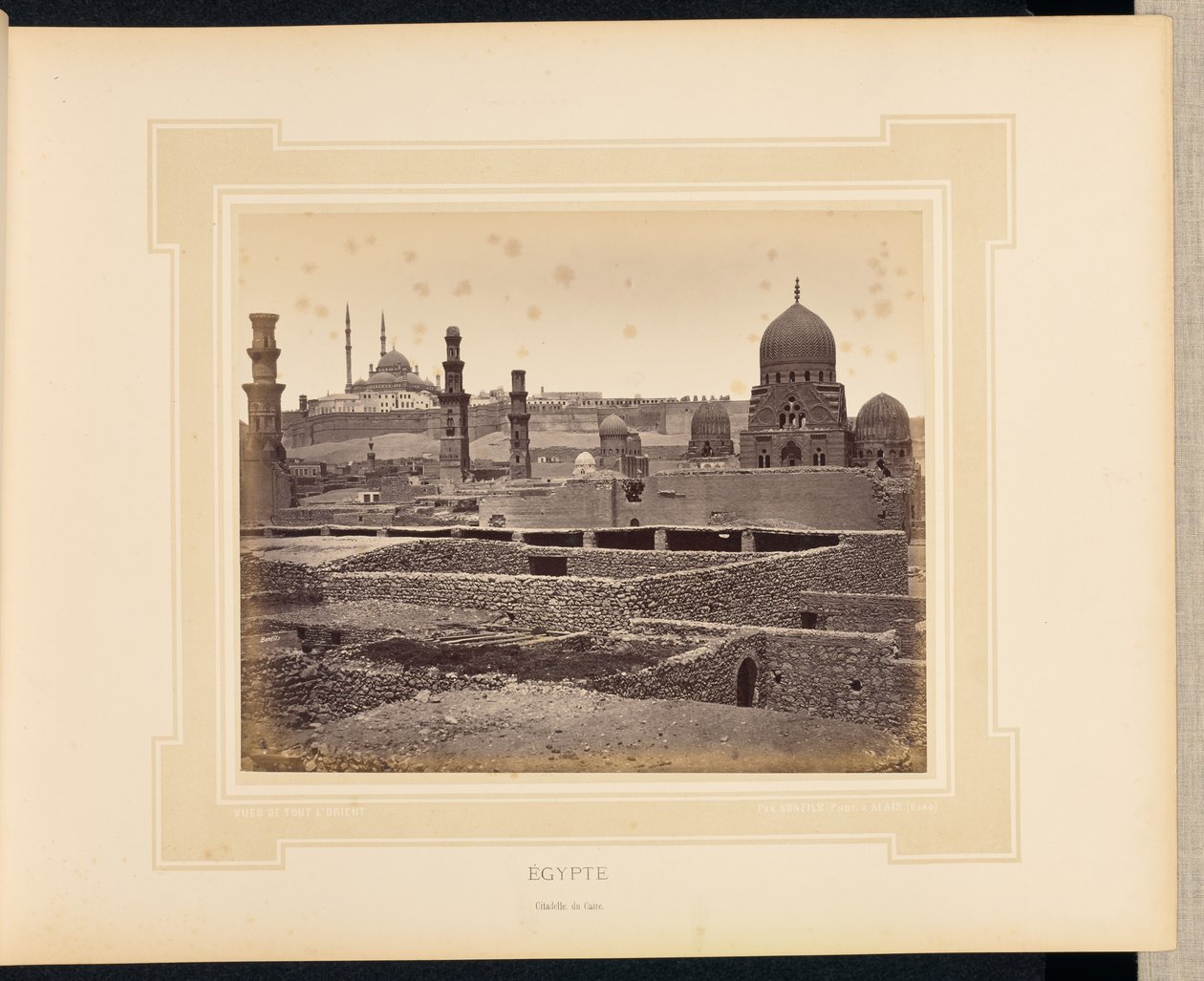 Egito: Cidadela do Cairo de Félix Bonfils