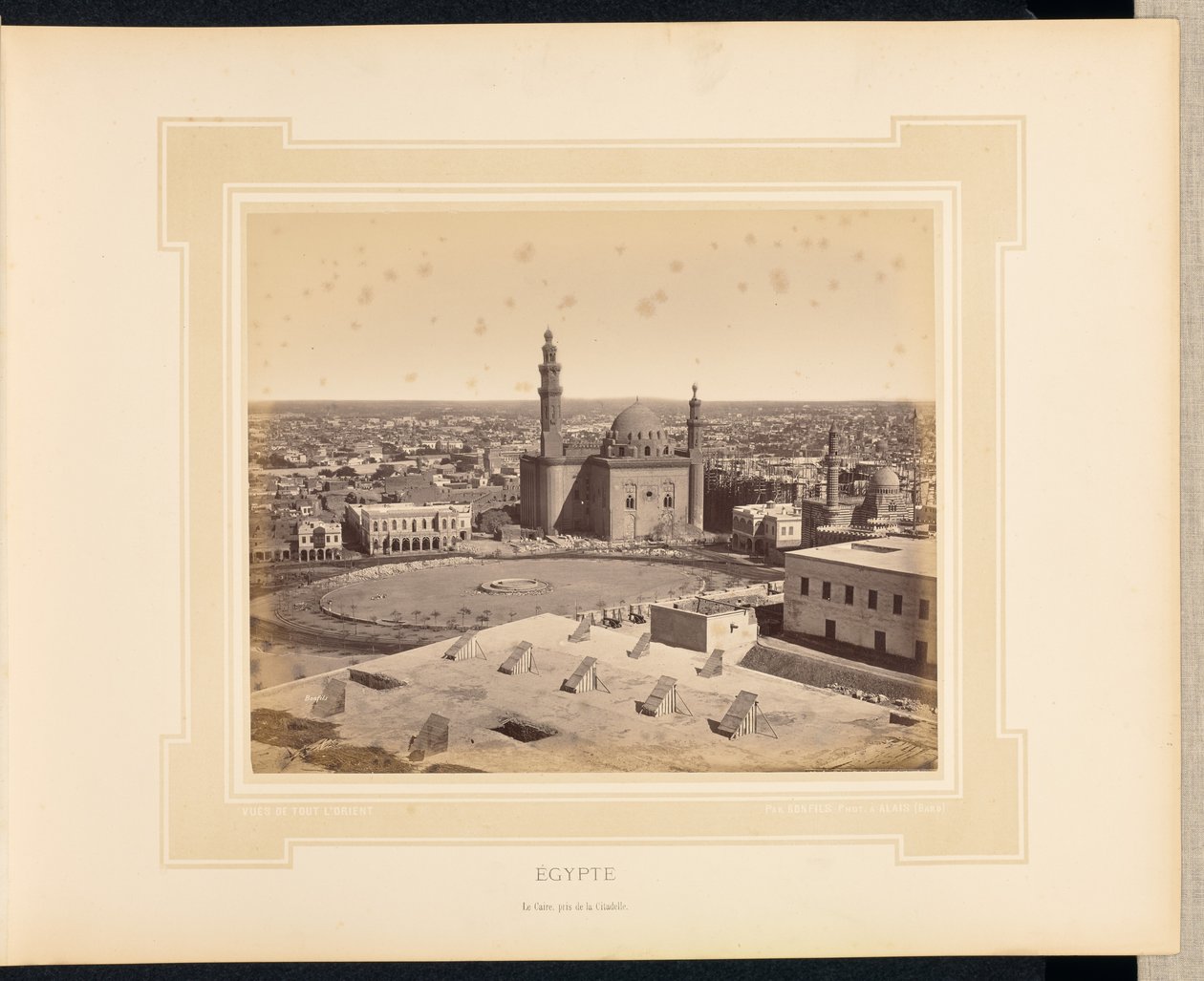Egito: Cairo, visto da Cidadela de Félix Bonfils