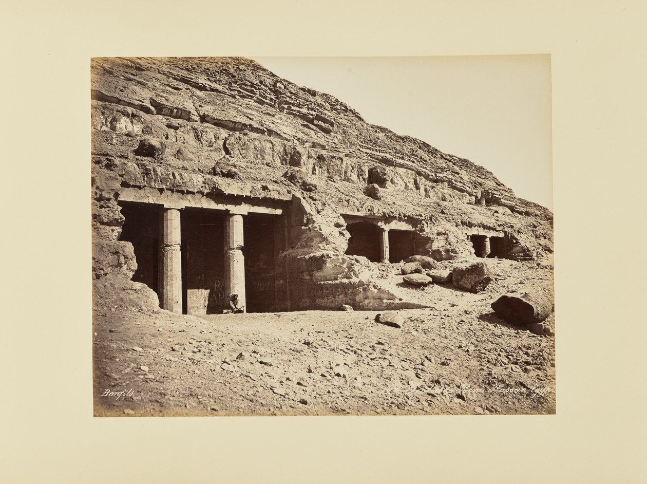 Gruta de Béni-Hassan, Egito de Félix Bonfils