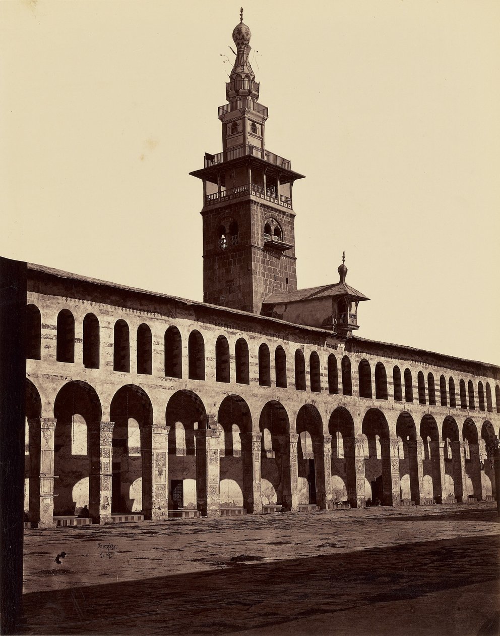 Minarete da Noiva - Damasco de Félix Bonfils